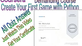 Create Your First Game with Python All Quiz Answer