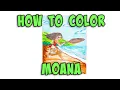 Coloring Moana How To Coloring Pages for Kids Monday Mandala