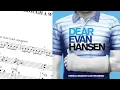 Piano Sheet Music Waving Through a Window Dear Evan Hansen