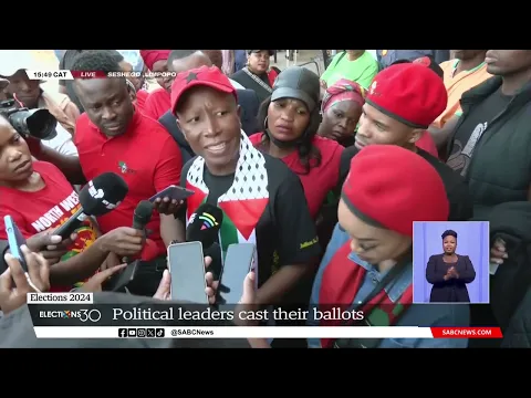 Download MP3 2024 Elections | EFF leader Julius Malema casts his vote