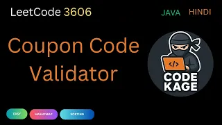 LeetCode 3606 Coupon Code Validator Filtering Custom Sorting Explained Java