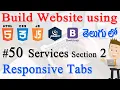 How to Build Website using Html CSS Bootstrap - Services Section 02