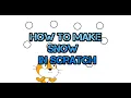 Creating a Winter Wonderland in Scratch - Make Your Own Snow Tutorial