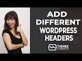 Add different headers in WordPress Themes Generator