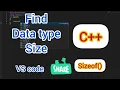 Write a program to print size of data types in C c programming