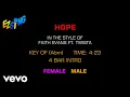 Download Lagu Faith Evans Ft. Twista - Hope (Karaoke EZ Sing)