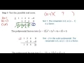 Rational root theorem example 1