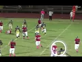 Middle school football player knocked out cold with helmet