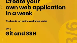 3 Git and SSH - Build your own Web App in one week