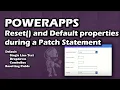 PowerApps Using Defaults and Reset Functions when Patching SharePoint