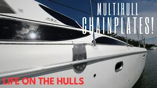 Tricky Chainplate Installation – Complete Catamaran Build 373