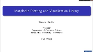 CSci 574 Machine Learning U02-2 Matplotlib Plotting and Visualization Library