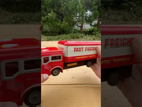 Marble Run ASMR & a "Continental Express" truck by Hayashi (circa 1960) #slope #automobile