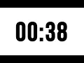 38 Second Timer Without Music Simple Countdown With Alarm At The End