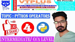 Day 4 Python Operators