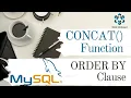 CONCAT Function in MySQL How to Concatenate String ORDER BY Clause in MySQL Talat Waheed