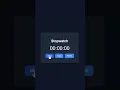 Create a Stopwatch using HTML CSS JavaScript