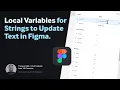 String type local variable in Figma - How to use Local Variables