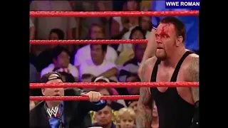 أندرتيكر يغضب ويدمر بروك ليسنر وتدخل مات هاردي عرض سماك داون 2002 HD 