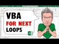 How to Use Excel VBA s For Next Loop