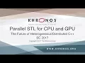 Parallel STL for CPU and GPU