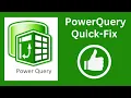 Error Fix - Query references other queries or steps so it may not directly access a data source