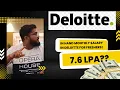 Deloitte in Hand Salary for Freshers 7 6 LPA