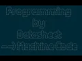 Programming by Datasheet AVR machine code