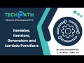 Iterables Iterators Generators and Lambda Functions
