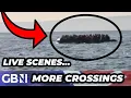 Download Lagu WATCH: 'PACKED OUT' migrant dinghy spotted LIVE crossing the Channel in DRAMATIC scenes