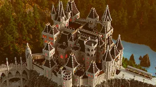 Download Dracula's Castle: Gothic Castle and Gothic Village Timelapse, Spooky Minecraft Halloween Themed Map MP3