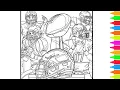 American Football Super Bowl Cup Coloring Book Pages