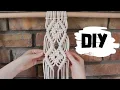DIY Macrame Geometric Pattern for Wall Hangings Open Diamonds