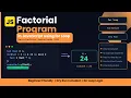 Factorial Of Number in JavaScript using for Loop Step-by-Step Dry Run 2026