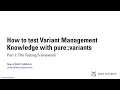 Part 1 The Testing Framework