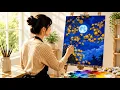 Easy Moonlight Painting Beautiful Night Scene Acrylic Painting for Beginners