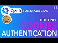 Qwik JS Full Stack App Server side HttpOnly Cookies Persistence Part 11