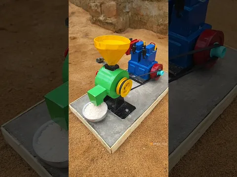 DIY Mini Wheat Flour Mill Machine | Diesel Engine Powered | Home Engineering Project Build