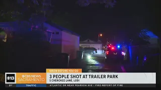 3 hurt in shooting at Lodi mobile home park