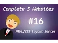 Learn HTML CSS Complete 5 Websites Tutorial-16