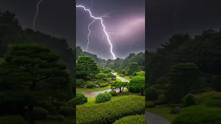 أصوات المطر الغزير والرعد للنوم تخفيف الأرق الضوضاء البيضاء ASMR 