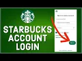 How to Login Starbucks Account 2023 Starbucks Account Sign In