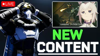 LIVE NEW WARBOND IS OUT PYTHON COMMANDOS IS OUT NOW HELLDIVERS 2