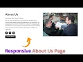 Building a Responsive About Us Page Website Template HTML CSS Tutorial