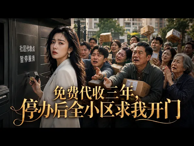 震撼首播便利店三年免費代收快遞，趙翠花逼扛80斤茶几被拒竟惡意舉報！罰款三千停業整頓，她砸貨架停服務，第二天滿小區包裹沒
