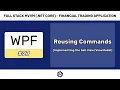 Reusing Commands Implementing the Sell - FULL STACK WPF NET CORE VM