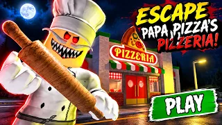 ESCAPE PAPA PIZZA,S PIZZERIA SCARY OBBY 4K NO DEATH WALKTHROUH
