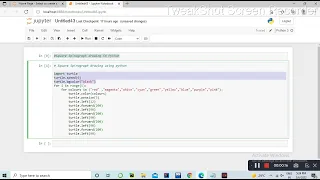 Square spirograph in Python Python turtle graphics