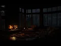 Download Lagu Relaxing Night Rain and Crackling Fireplace🌧️Cabin Ambience for Stress Healing, Calmness and Sleep