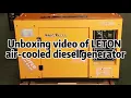 LETON air-cooled diesel generator unboxing